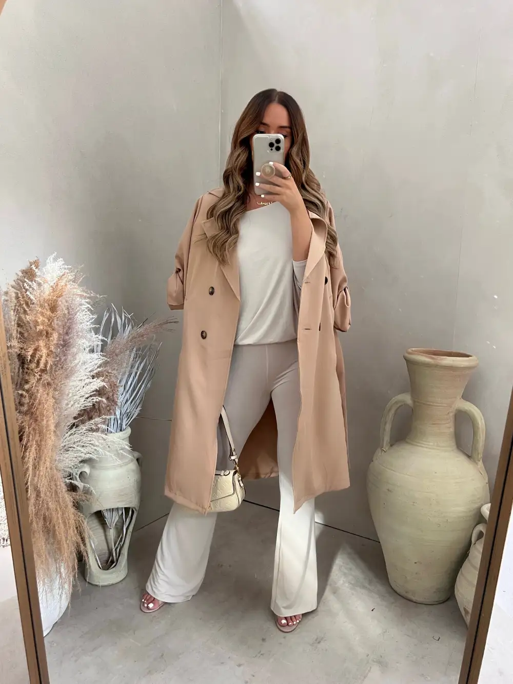 RAYNE NUDE TRENCH JACKET